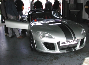 Murtaya Roadster - Murtaya Sports Cars Limited. Murtaya in pit garage